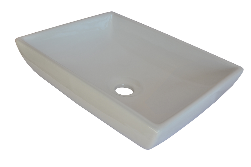 1 Waschbecken Keramik Aufsatzwaschbecken eckig Waschtisch Aufsatz klein